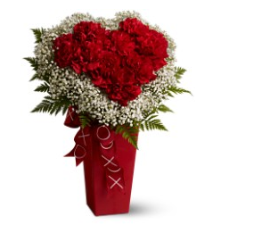 Red heart valentines flower with red vase.PNG