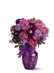 Richdark purple valentines day flowers arrangement.PNG