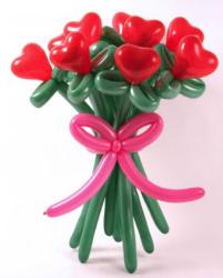 Unique Valentines day gift with balloons in heart shaped roses.JPG