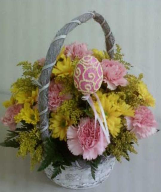 Modern Easter flower basket 2015.JPG