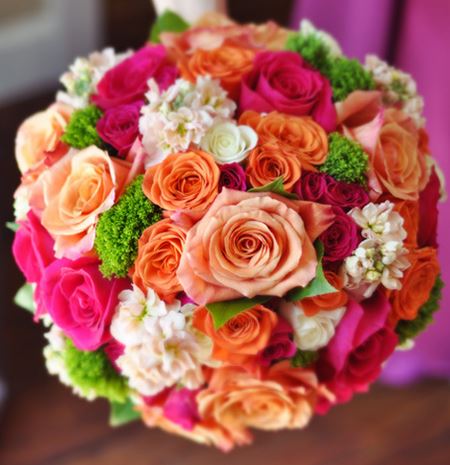 Wedding bouquet with bright flowers.JPG