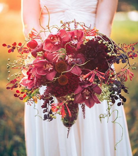 Natural flowers wedding bouquet pictures.JPG