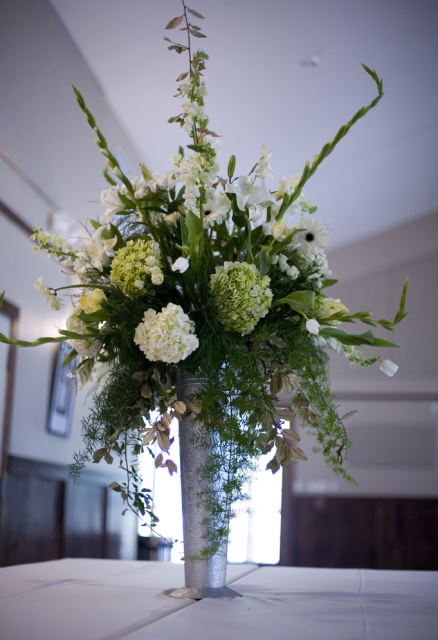White and green Wedding Flower Arrangement photo.PNG
