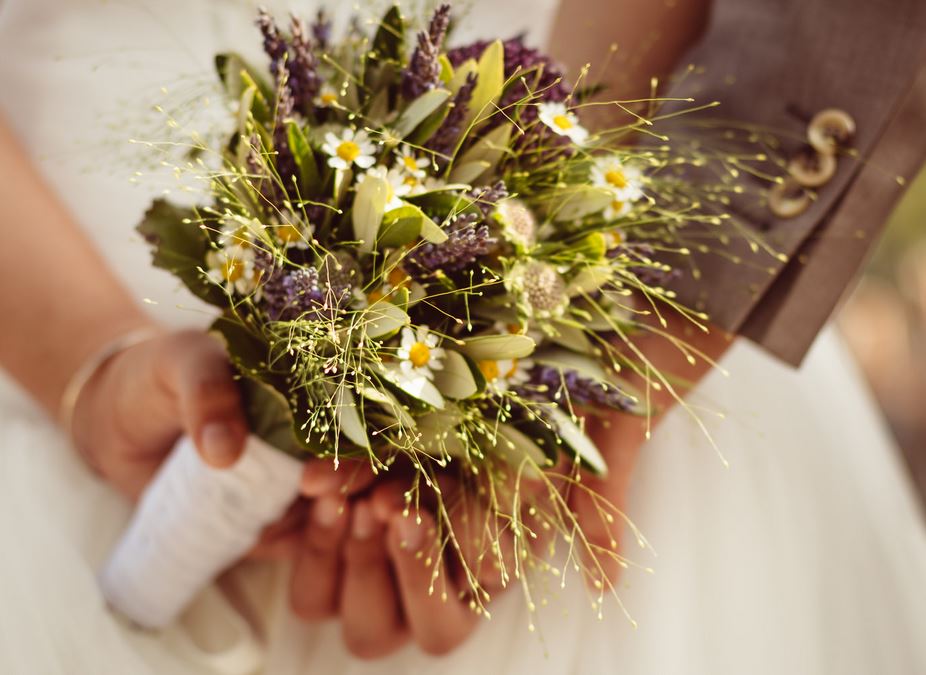 Unique wedding bouquet with natural flowers.JPG