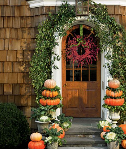 Fancy Halloween decoration photos with pumpkins.JPG