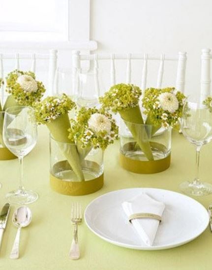 Cool unique wedding table decoration ideas with green theme.JPG
