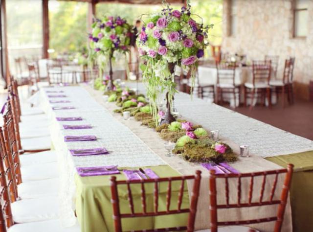 Elegant country style wedding reception table decoration ideas images.JPG