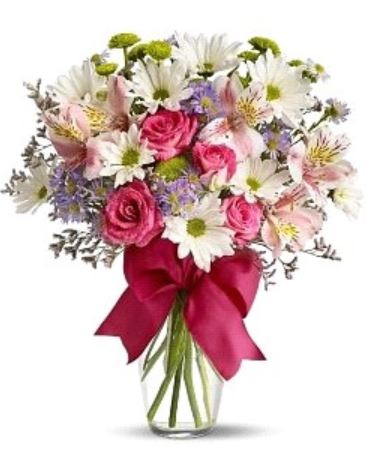 Pretty mother's day centerpiece ideas with beautiful large bow