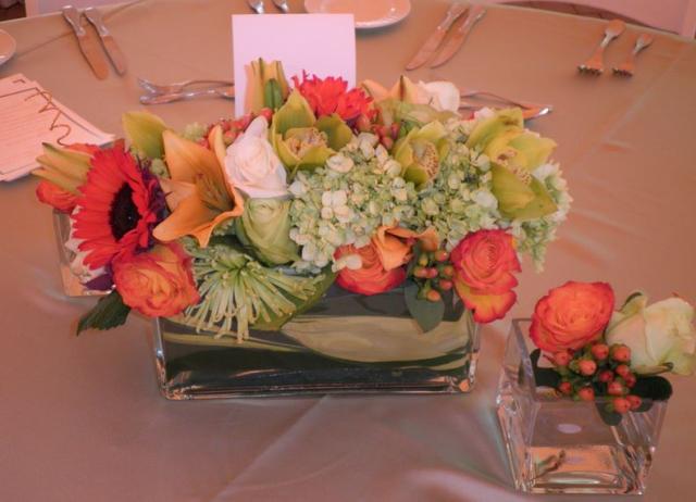 Chic and trendy wedding arrangement perfect for summer