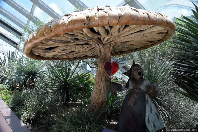 Alice in Wonderland Decor inside Flower Dome