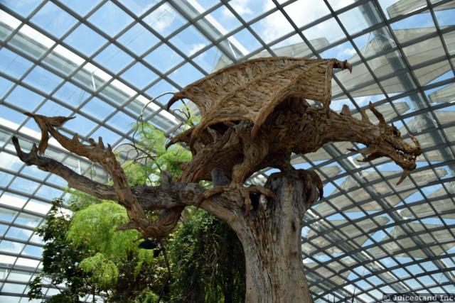 Dragon Sculpted Tree at Gardens by the Bay