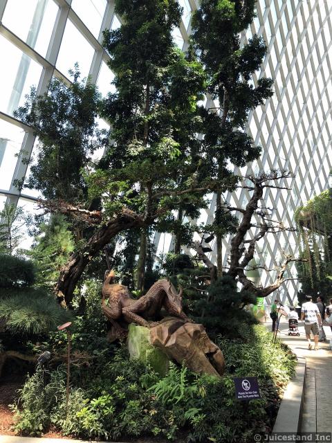 Mythical Creature Carving at Cloud Forest
