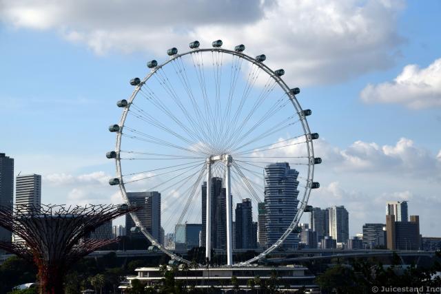 Singapore Flyer Seen from OCBC Skyway