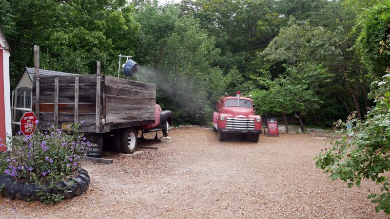 Gnome Fire Academy Truck at Rock City Gardens