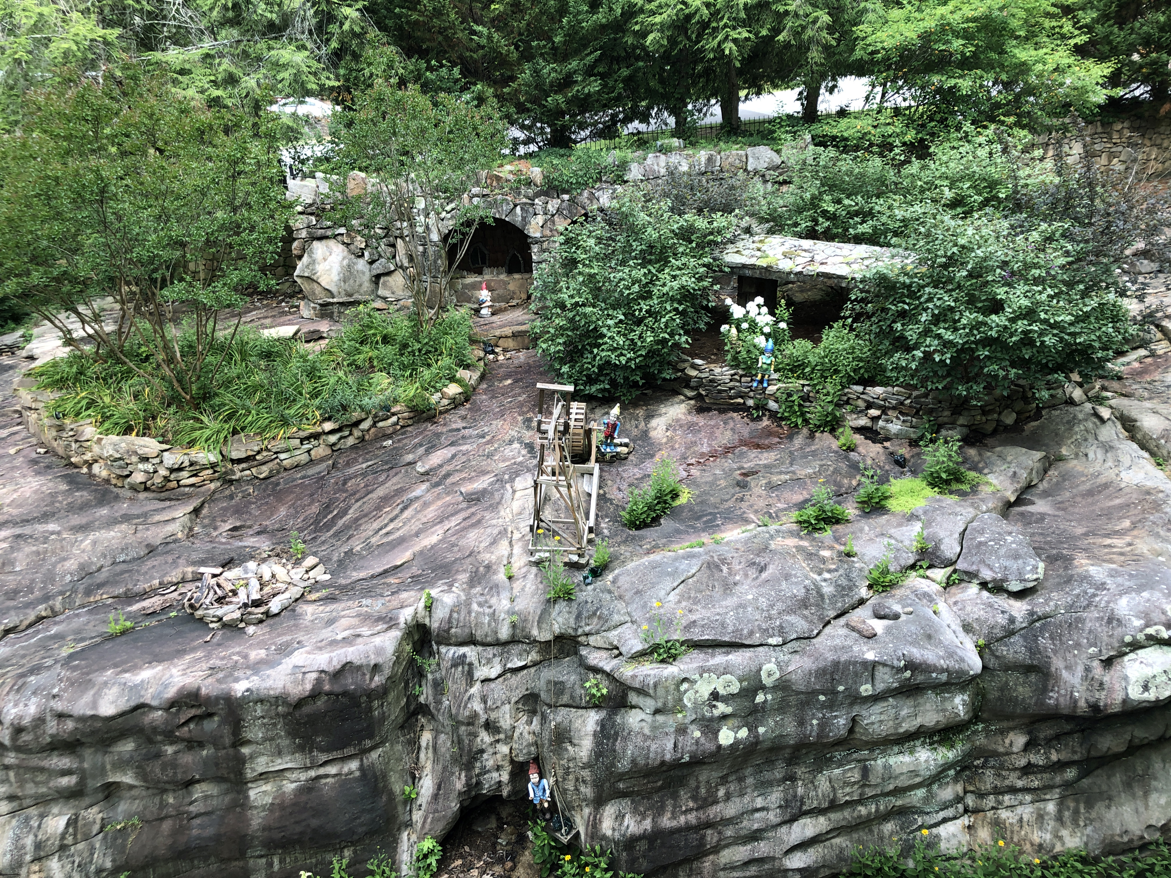 Gnome Village with Pulley at Rock City Gardens