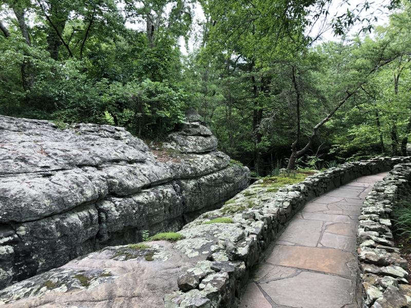 Hiking Path Through Rock City Gardens