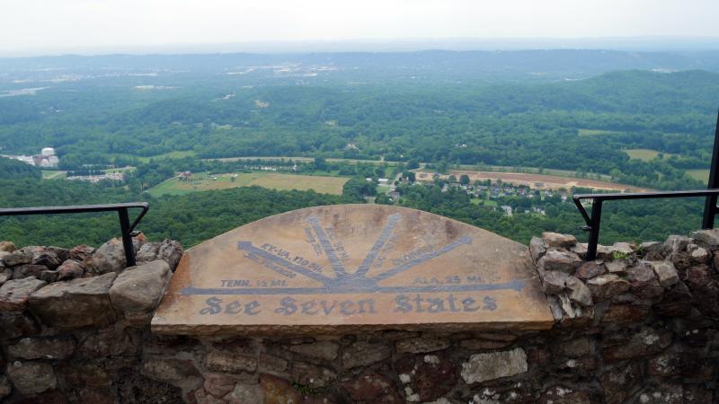 Rock City Gardens See 7 States Overlook