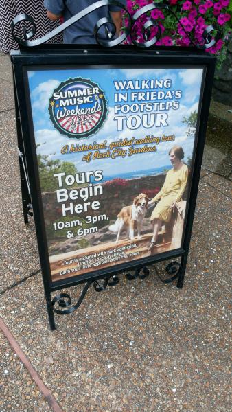 Tour Begins Here Sign