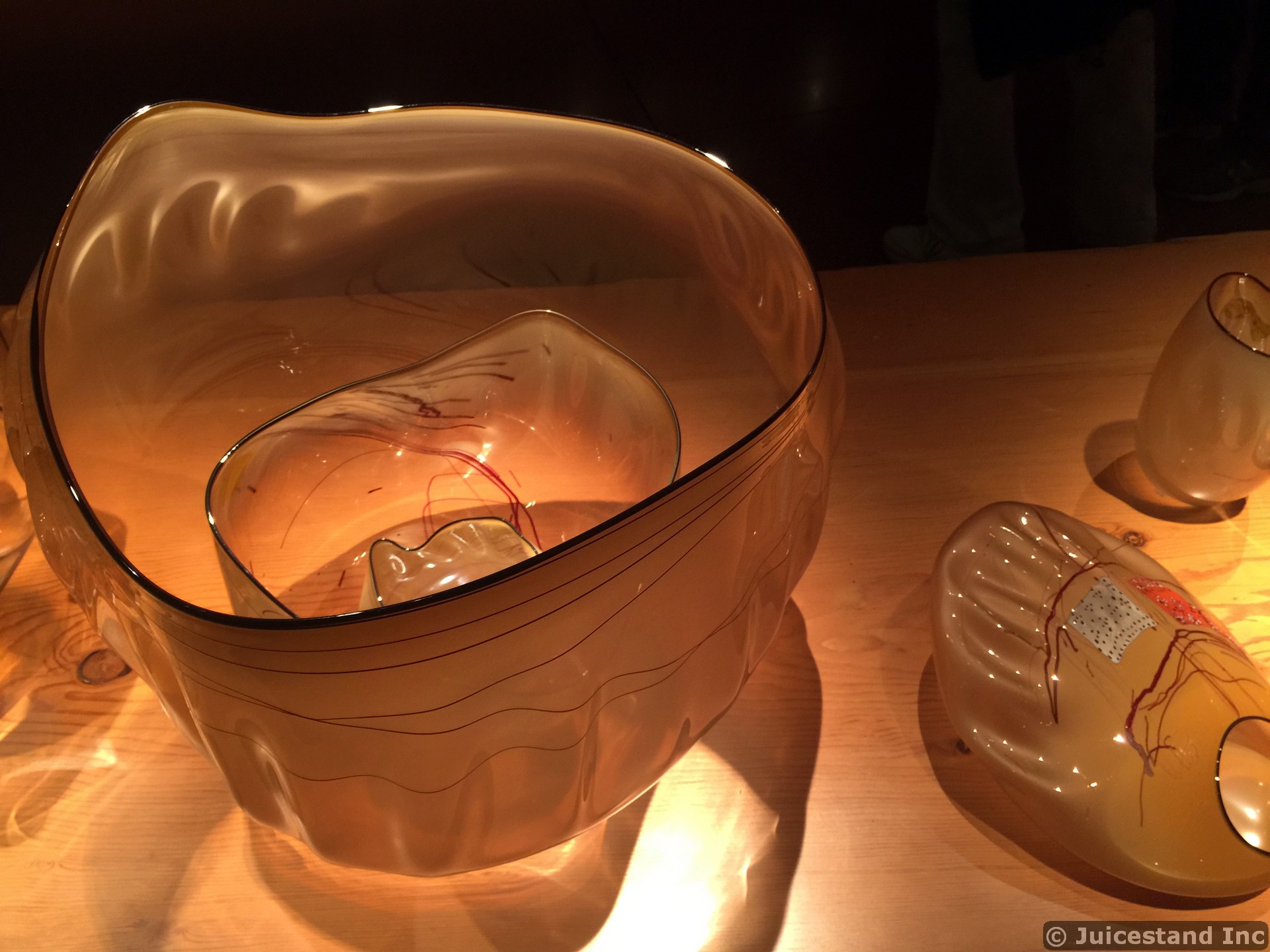 Amber Glass Vases