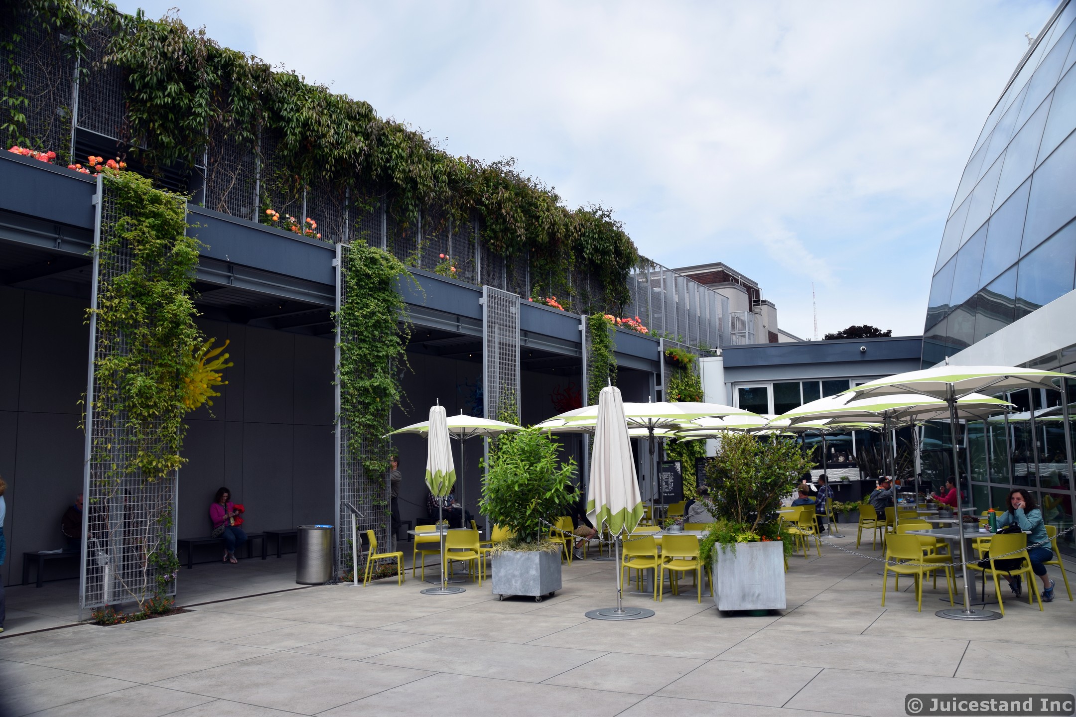 Chihuly Garden Outdoor Eating Area