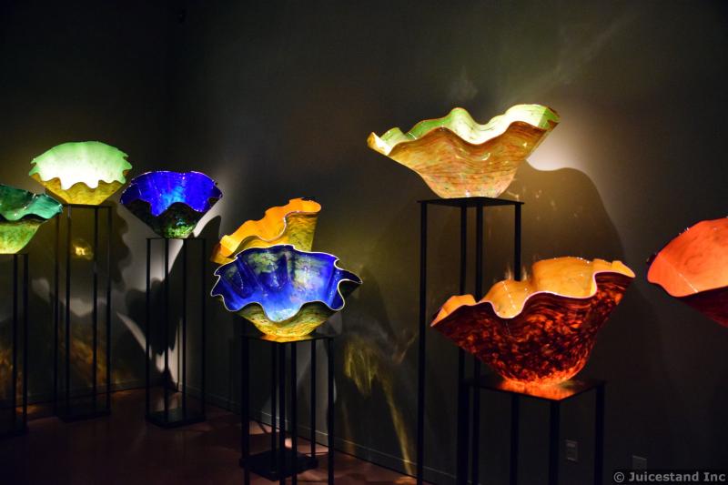 More Colorful Glass Flower Sculptures