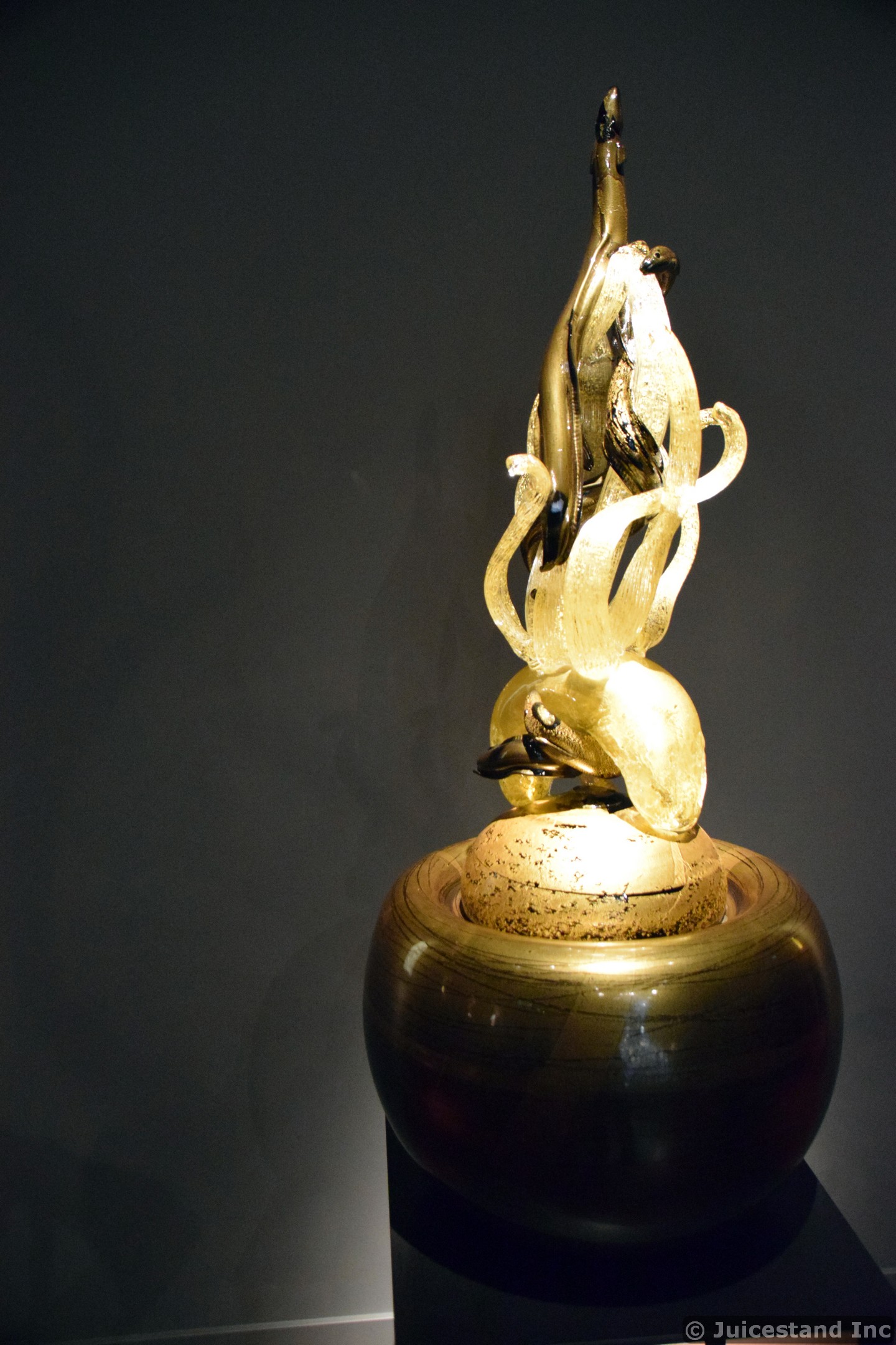 Snake-like Glass Sculpture