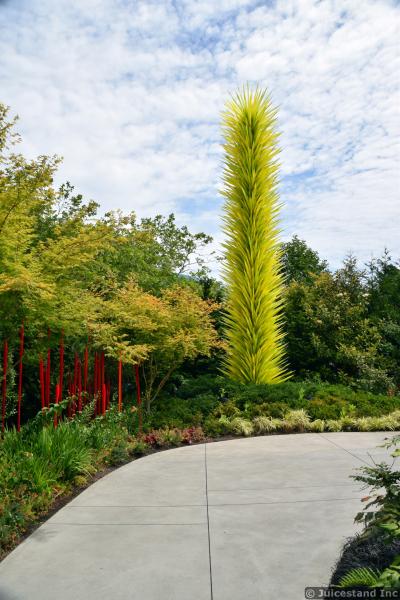Tall Pine Tree Glass Sculpture