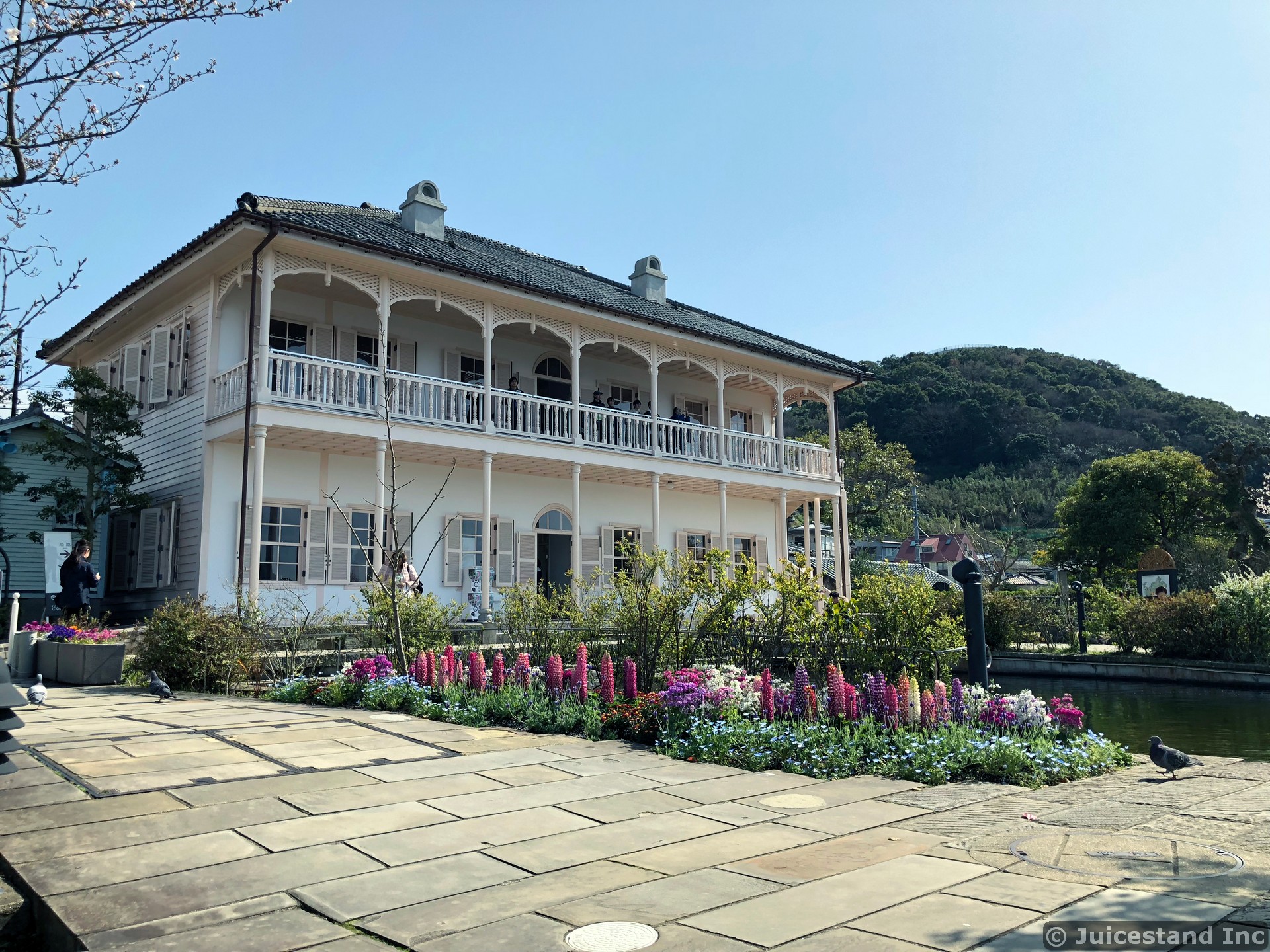 Former Ringer House and Tulips Garden