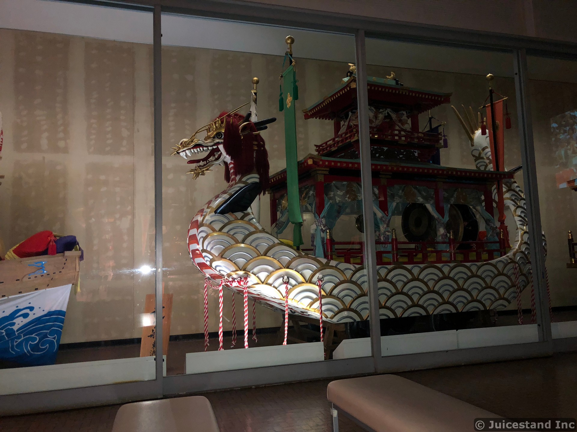 Model of Japanese Dragon Boat