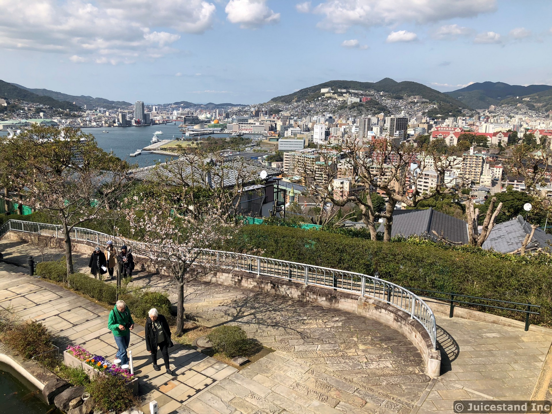 Nagasaki Skyline and Harbor seen from Glover Garden