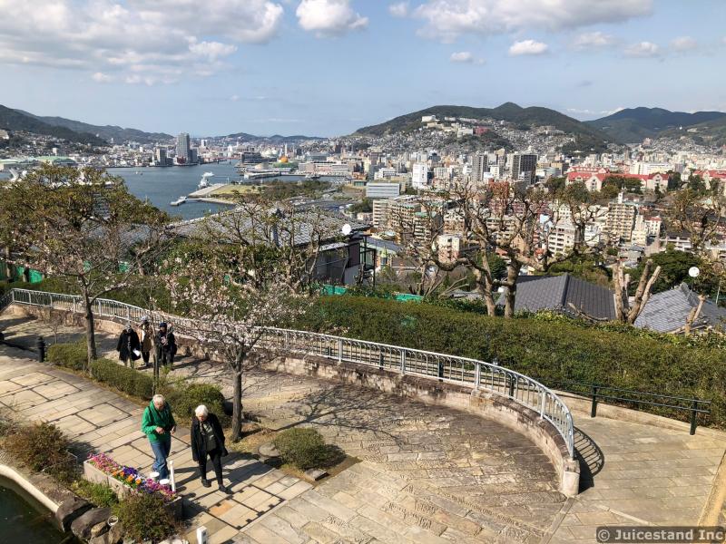 Nagasaki Skyline and Harbor seen from Glover Garden