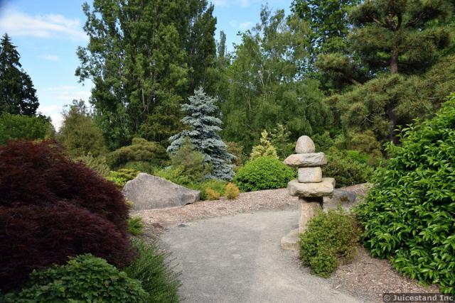 Zen Stone Pillar Among Trees