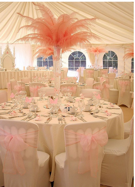 Pink feather centerpiece for weddings.PNG