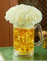 Unique beer cup with fresh white flowers.PNG
