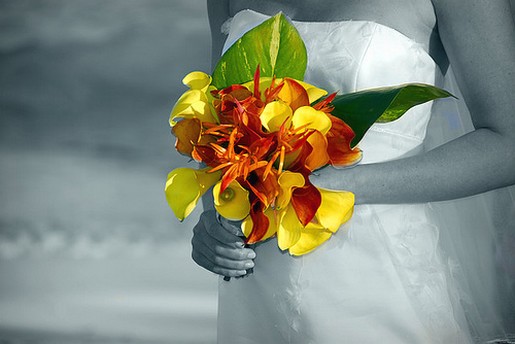 orange and yellow flowers bridal bouquet photo.jpg