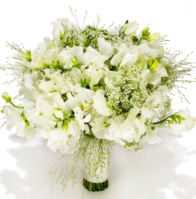 White wedding bouquet picture