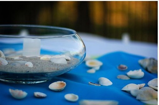 Beach theme wedding table center piece picture.jpg