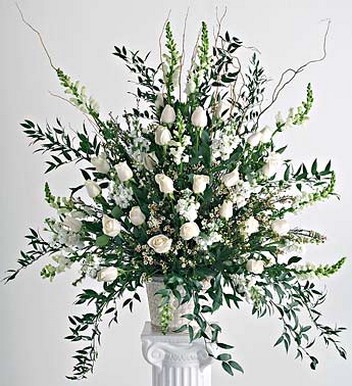 Wedding Ceremony Arrangement with white roses.jpg