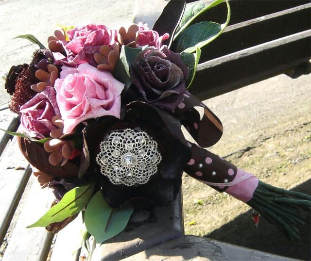 Raspberry Mocha Fall Bridal Bouquet picture.jpg