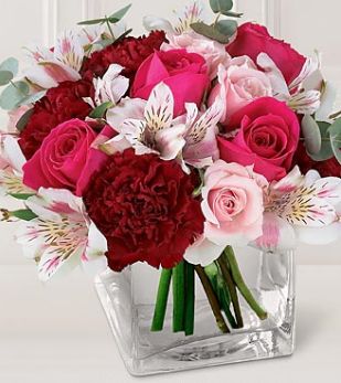 Beautiful wedding arrangement with colorful flowers picture.JPG