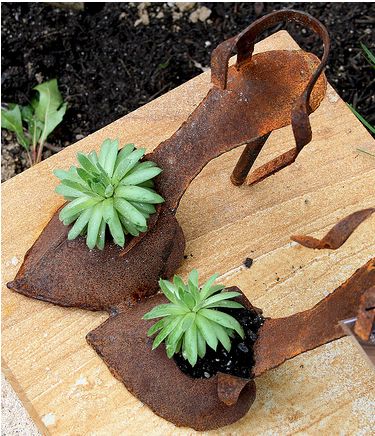 Garden shoes as planter at Melbourne Flower and Garden Show.JPG