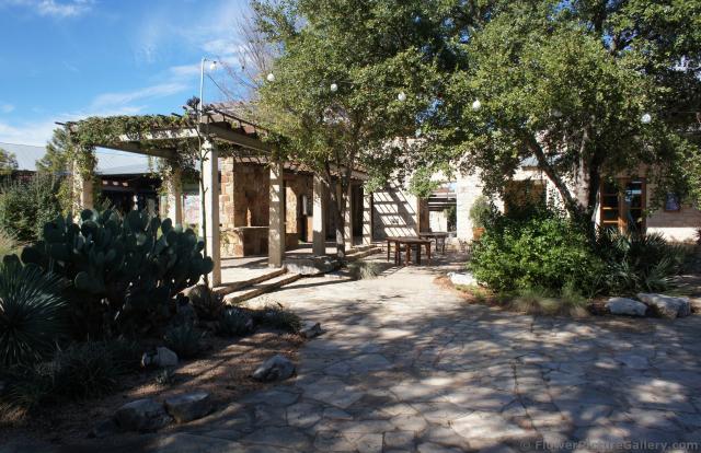 One wing of the courtyard at Lady Bird Johnson Wildflower Center.jpg