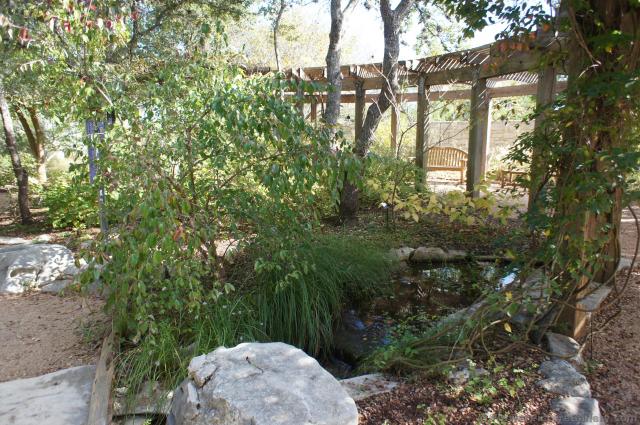 Circular Trellis & stream at Lady Bird Johnson Wildflower Center.jpg